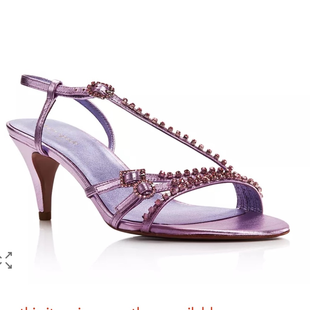 Kate Spade Women's Makenna Crystal-Embellished Sandals Purple Pink New